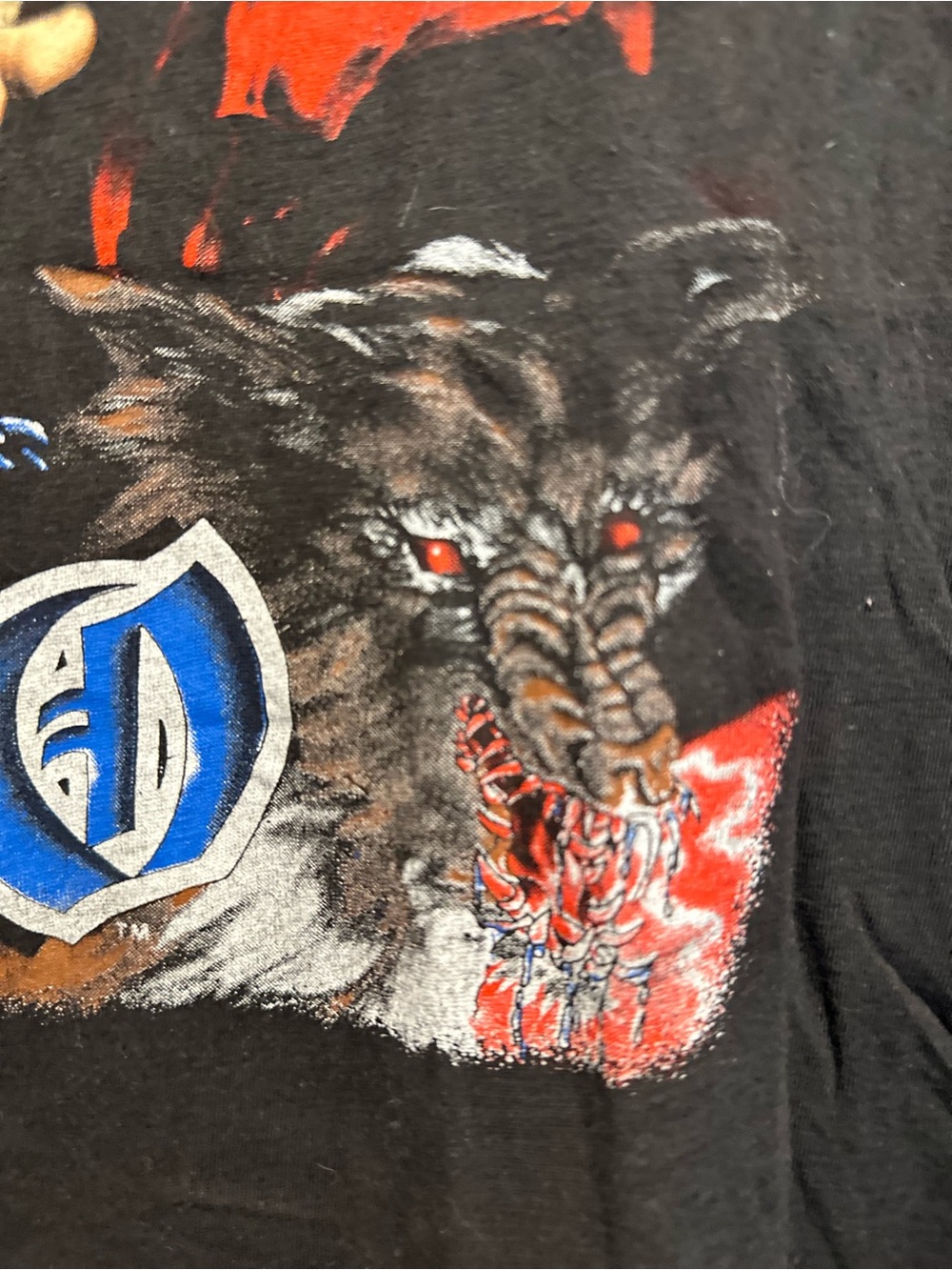 VTG ‘90 Authentic Dio Lock Up the World Tour. Sz: L Single stitch band tee. - Picture 6 of 16